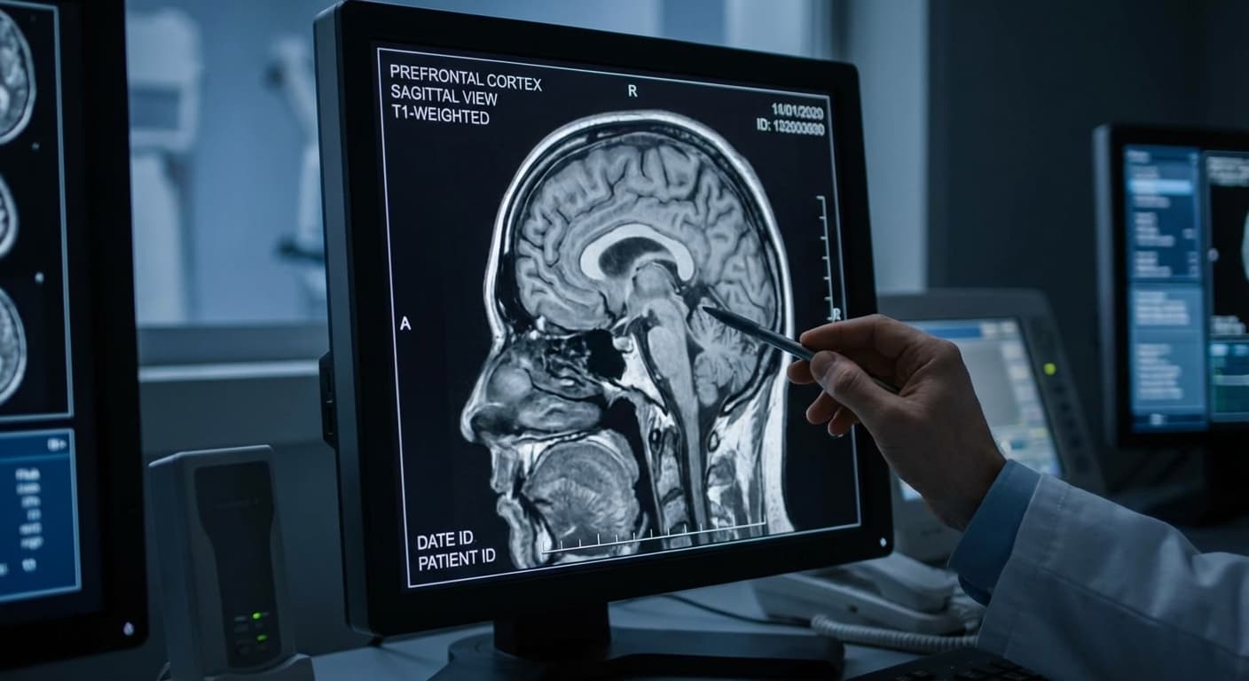 Image IRM du cortex pré frontal